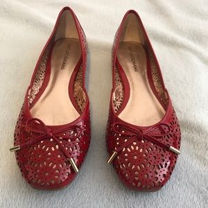 Arturo Chiang Red Patent Ballet Flat Shoes Sz 8